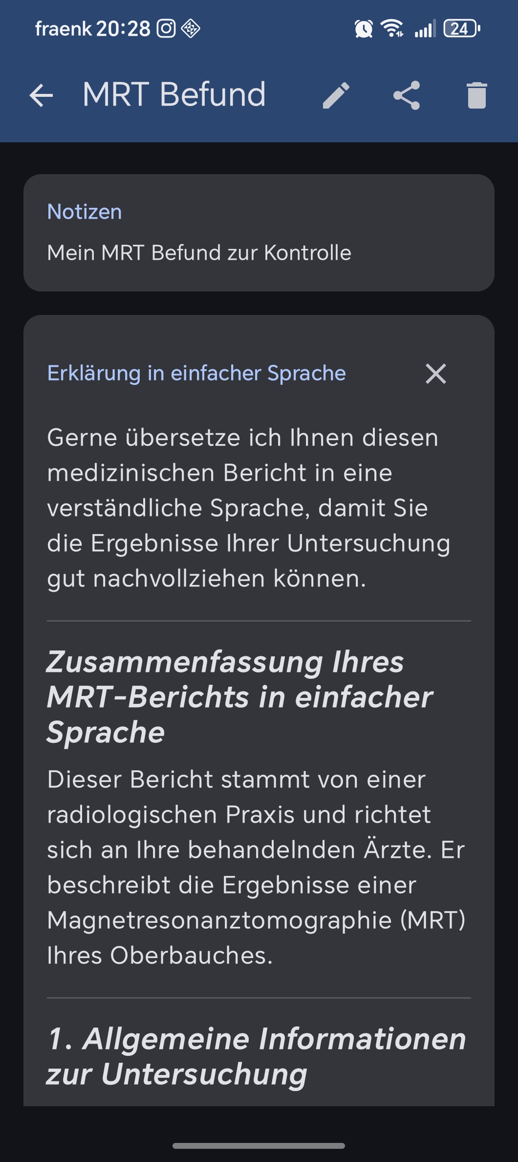 MediSpace KI Erklärung